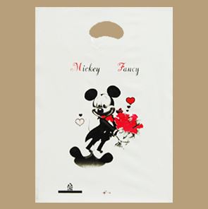 HD 화이트 믹키 비닐쇼핑백 비닐봉투