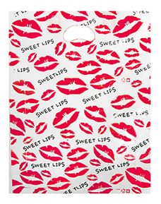 입술 비닐쇼핑백 예쁜비닐봉지 포장용비닐봉투