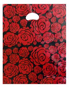 장미 플라워쇼핑백 비닐쇼핑백 쇼핑백