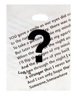 물음표느낌표 비닐쇼핑백 쇼핑봉투 비닐포장봉투