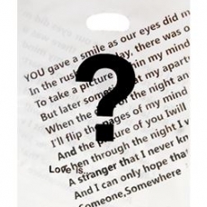 물음표느낌표 비닐쇼핑백 쇼핑봉투 비닐포장봉투