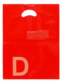 레드 D 비닐백 매장쇼핑백 비닐포장봉투