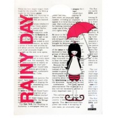 우산소녀 예쁜비닐쇼핑백 옷포장비닐