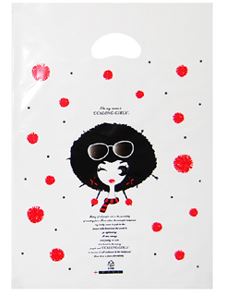 화이트 뽀글이 비닐쇼핑백 예쁜비닐쇼핑백