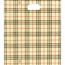 HD아이보리 체크 비닐봉지 비닐백