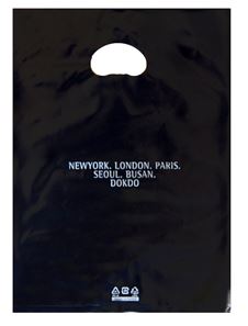 뉴런파 블랙 비닐쇼핑백 두꺼운비닐백 쇼핑백