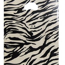 베이지 지브라 비닐쇼핑백 비닐봉투 옷봉투