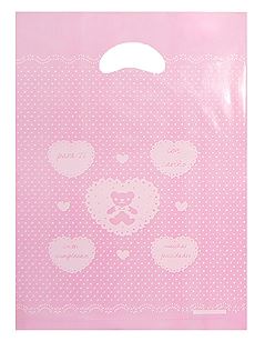 핑크베어 옷가게비닐쇼핑백 옷포장비닐