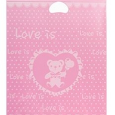 핑크 러브곰 고급비닐봉투 의류봉투