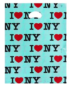 민트 I ♡ NY 비닐쇼핑백 비닐봉투