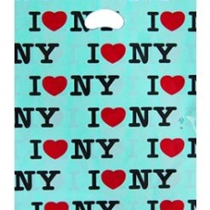 민트 I ♡ NY 비닐쇼핑백 비닐봉투