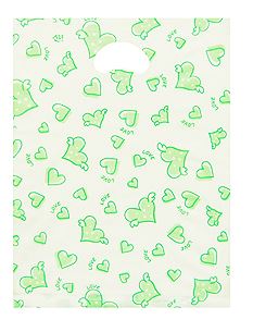 그린하트 컬러비닐봉투 옷가게봉투