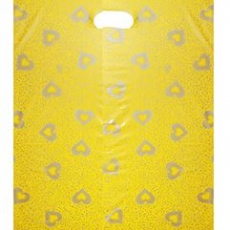 HD옐로실버하트 비닐봉지 예쁜비닐쇼핑백