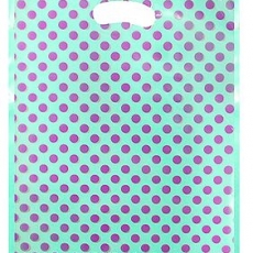 민트땡땡이 비닐쇼핑백 의류봉투 두꺼운쇼핑백