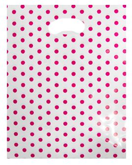 핑크땡땡이 비닐쇼핑백 예쁜비닐봉지 가게비닐