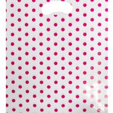 핑크땡땡이 비닐쇼핑백 예쁜비닐봉지 가게비닐