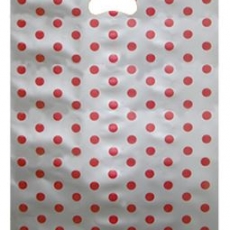 적색땡땡이 옷가게비닐쇼핑백 매장쇼핑백