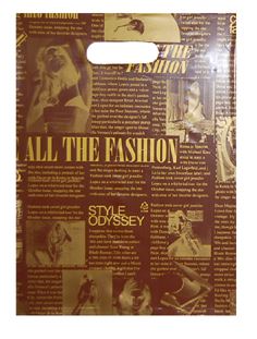 브라운 매거진 쇼핑비닐백 옷가게비닐봉투