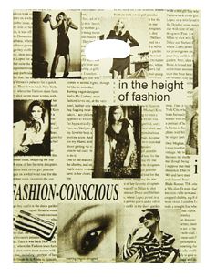 HD 아이보리 매거진 예쁜비닐백 옷가게비닐백