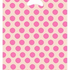 HD아이보리핑크도트 비닐봉투 비닐봉지