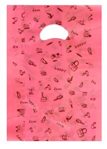 HD핑크펀펀비닐쇼핑백 비닐봉투 의류봉투