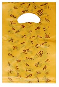 HD옐로펀펀비닐쇼핑백 옷가게비닐봉투