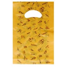 HD옐로펀펀비닐쇼핑백 옷가게비닐봉투