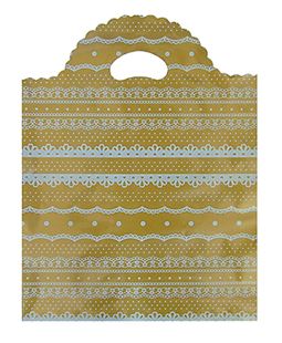 원형 골드레이스 비닐쇼핑백 쇼핑백