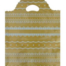 원형 골드레이스 비닐쇼핑백 쇼핑백