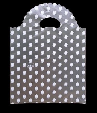 HD 원형 투명흰땡땡이 비닐쇼핑백 비닐봉투