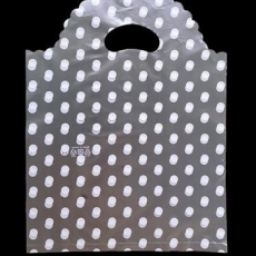 HD 원형 투명흰땡땡이 비닐쇼핑백 비닐봉투