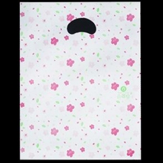 꽃무늬 비닐쇼핑백 쇼핑백