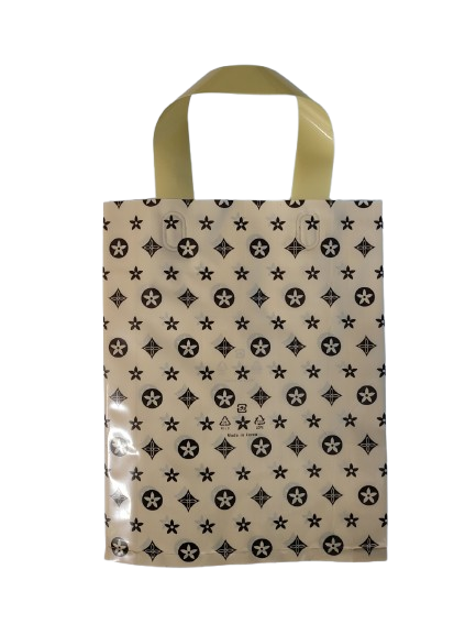 AA 베이지 M 비닐쇼핑백 끈달린비닐