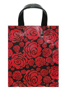 장미 M 플라워쇼핑백 비닐쇼핑백 끈봉투