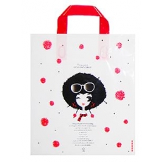 화이트 뽀글이 예쁜비닐쇼핑백 포장용비닐봉투