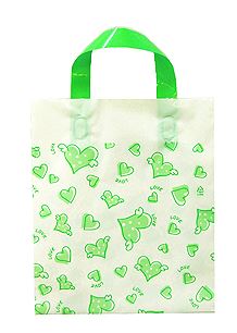 그린하트 손잡이비닐봉지 예쁜비닐쇼핑백