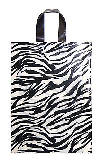 화이트 지브라 M 비닐쇼핑백 손잡이쇼핑백