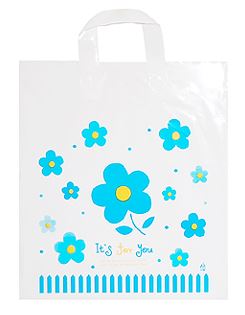 포유스카이 플라워쇼핑백 쇼핑비닐백 끈비닐봉투