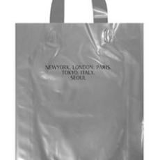 뉴런파 실버 M자형비닐쇼핑백 루프쇼핑백