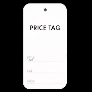 프라이스 기본 택 옷가게택 의류텍 텍종이