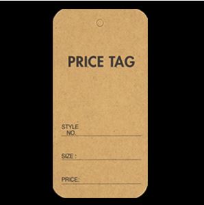 프라이스 크라프트 기본 택 옷가게택 의류텍 텍종이