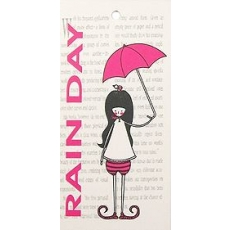 우산소녀 옷텍 옷가격택 의류택 텍종이