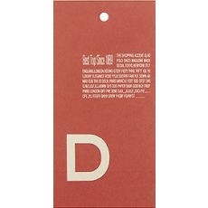 레드 D 옷 가격 옷가게택 텍종이 종이텍