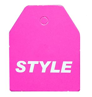 택 미니 핑크 스타일 옷 가격 옷가게텍 택종이