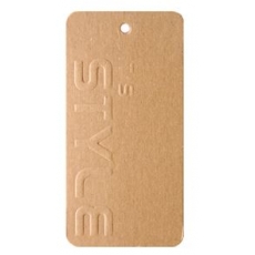 택 스타일(형압) 8cm 크라프트택 옷 가격 옷가게 텍