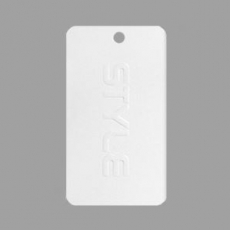 택 화이트 스타일(형압) 5cm 옷 가격 옷가게텍