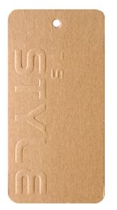 택 스타일(형압) 8cm 크라프트택 옷 가격 옷가게 텍