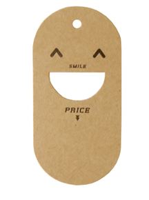 택 스마일 크라프트택 옷가게텍 텍종이