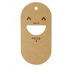 택 스마일 크라프트택 옷가게텍 텍종이