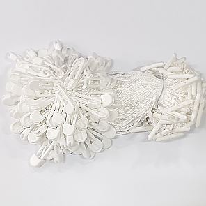 화이트 택끈 택고리 플라스틱 실고리